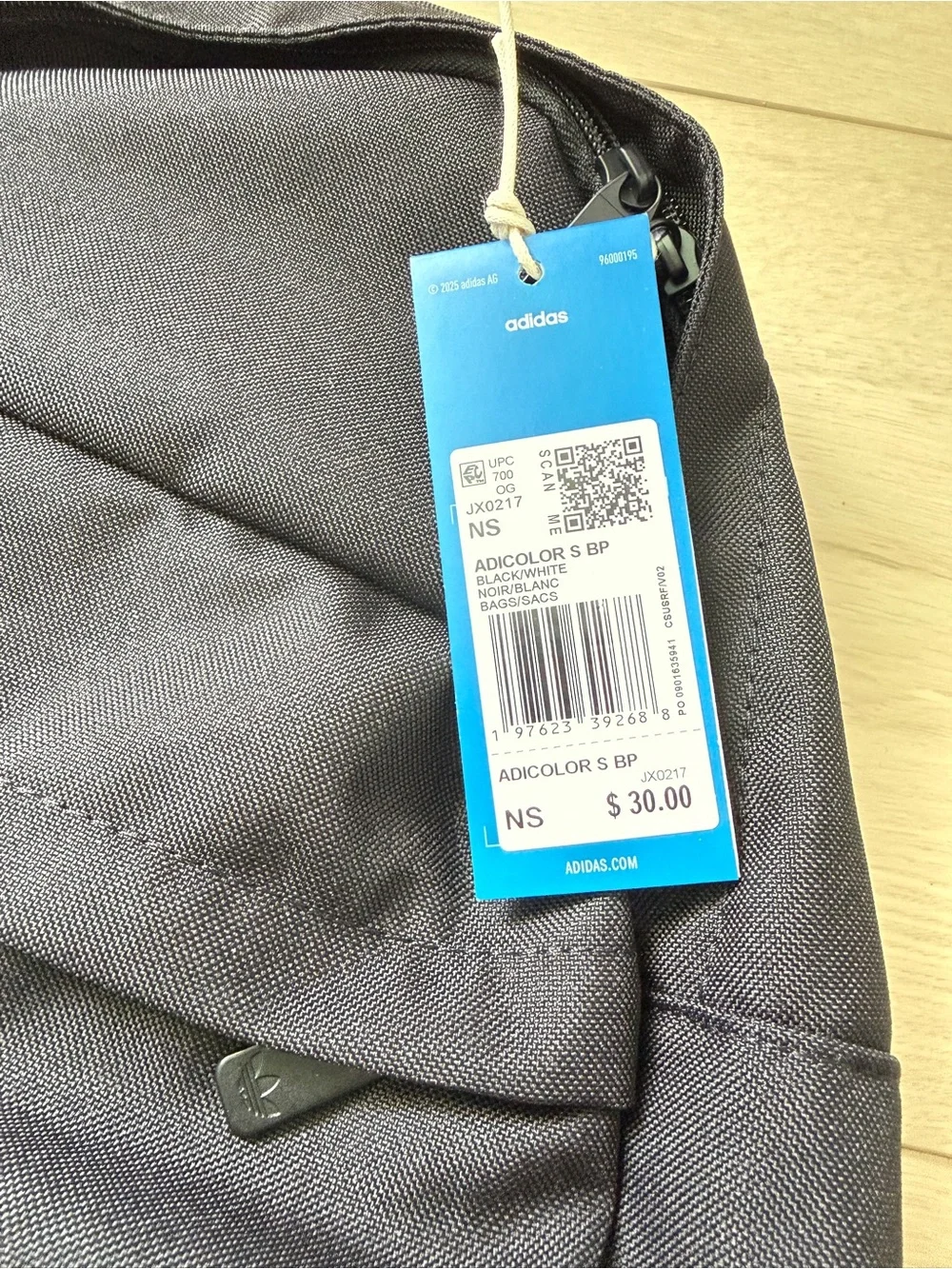 Brand New Adidas Adicolor Originals Black Mini Backpack